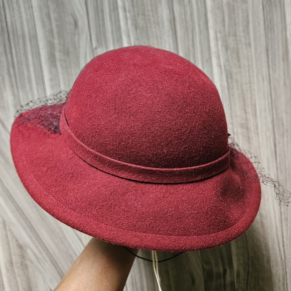 Betmar Style WPL 5923 100% Wool  Late 1950s early 1960s Cherry Red - Picture 8 of 16